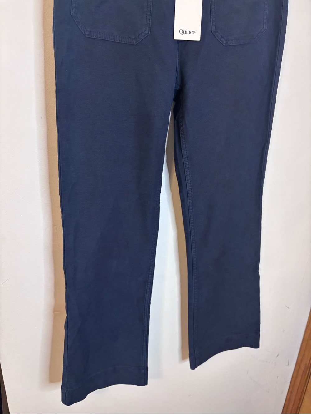 Quince Navy French Terry Wide-Leg Pants - Picture 8 of 11